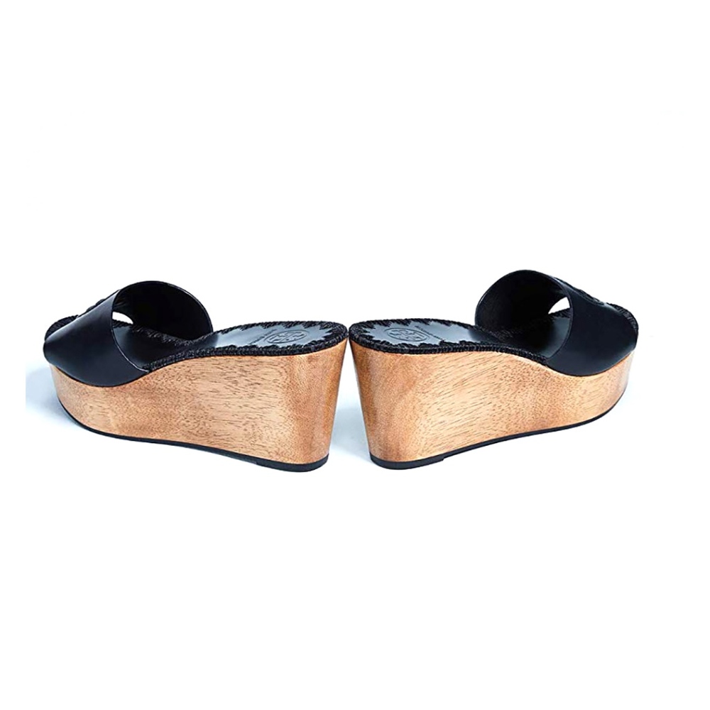 Tory Burch Patty Leather 80MM Slide Wedges - Picture 4 of 6